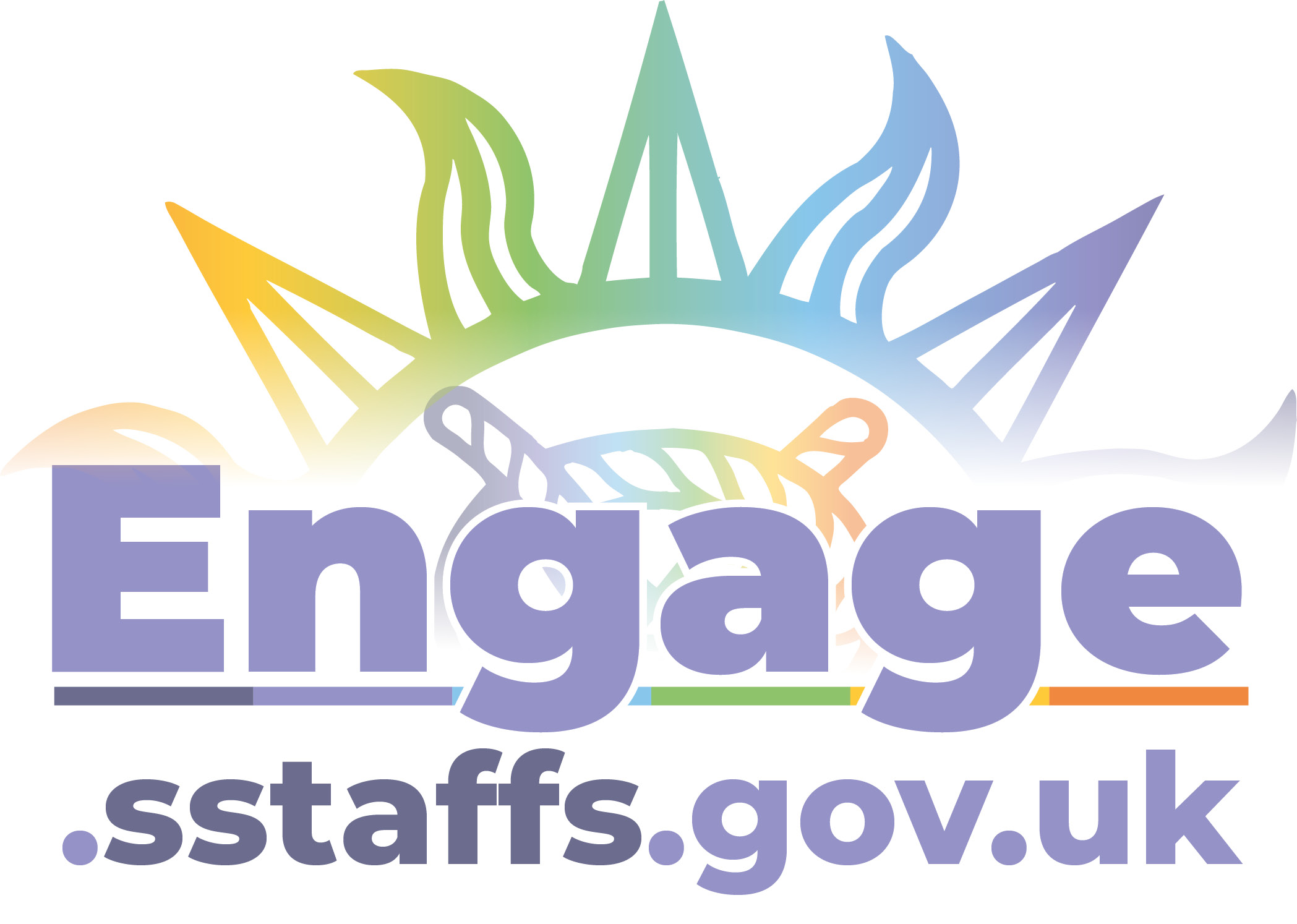 Engage South Staffordshire sun logo with knot